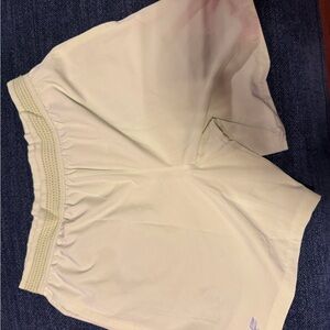 Fabletics Cream Athletic Shorts Lightweight Performance Fit